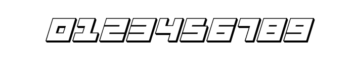 Flight Corps 3D Italic Font OTHER CHARS