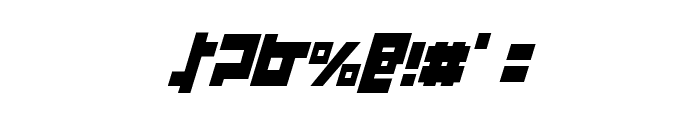 Flight Corps Condensed Italic Font OTHER CHARS