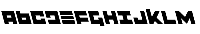 Flight Corps Leftalic Font UPPERCASE