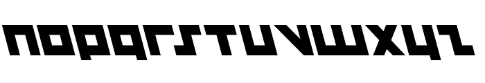 Flight Corps Leftalic Font LOWERCASE