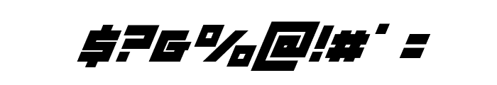 Flight Corps Super Italic Font OTHER CHARS