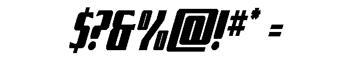 Flight Legion Condensed Italic Font OTHER CHARS