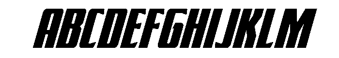 Flight Legion Condensed Italic Font UPPERCASE