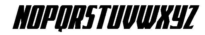 Flight Legion Condensed Italic Font UPPERCASE