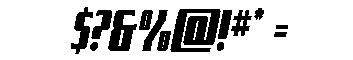 Flight Legion Condensed Font OTHER CHARS