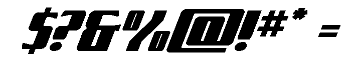 Flight Legion Expanded Italic Font OTHER CHARS