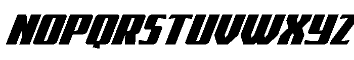 Flight Legion Expanded Italic Font UPPERCASE
