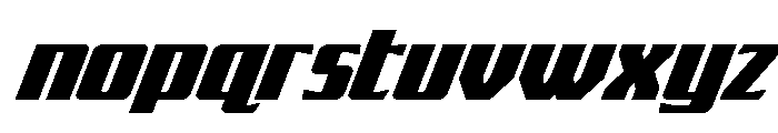 Flight Legion Expanded Italic Font LOWERCASE