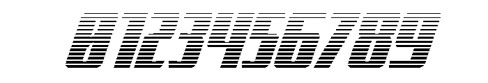 Flight Legion Gradient Italic Font OTHER CHARS