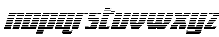 Flight Legion Gradient Italic Font LOWERCASE
