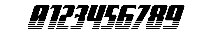 Flight Legion Halftone Italic Font OTHER CHARS
