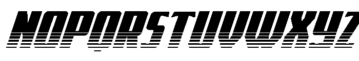 Flight Legion Halftone Italic Font UPPERCASE