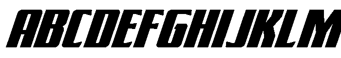 Flight Legion Italic Font UPPERCASE