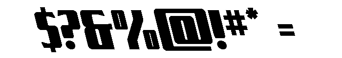 Flight Legion Leftalic Font OTHER CHARS