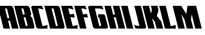 Flight Legion Leftalic Font UPPERCASE