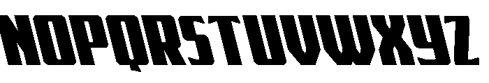 Flight Legion Leftalic Font UPPERCASE