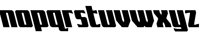 Flight Legion Leftalic Font LOWERCASE