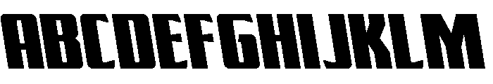 Flight Legion Semi-Leftalic Font UPPERCASE