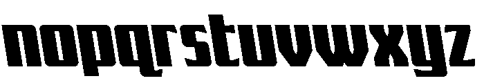 Flight Legion Semi-Leftalic Font LOWERCASE