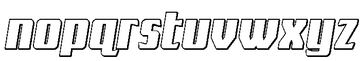 Flight Legion Semi-Straight 3D Font LOWERCASE