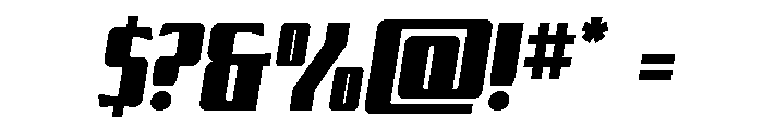 Flight Legion Semi-Straight Font OTHER CHARS