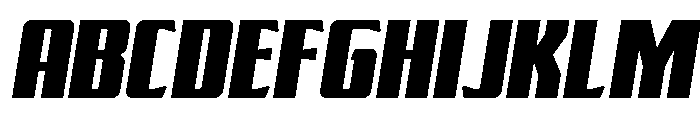 Flight Legion Semi-Straight Font UPPERCASE