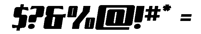 Flight Legion SemiStraight Exp Font OTHER CHARS