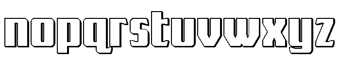 Flight Legion Straight 3D Font LOWERCASE