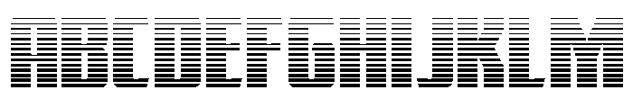 Flight Legion Straight Gradien Font UPPERCASE