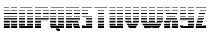 Flight Legion Straight Gradien Font UPPERCASE