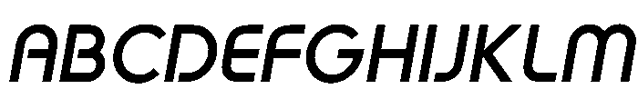 Flipahaus Italic Font UPPERCASE