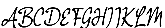 Flora Story Font UPPERCASE