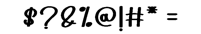 Floral Font OTHER CHARS