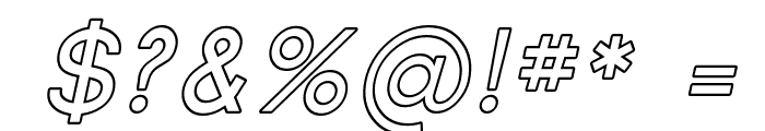 Florencesans SC Outline Italic Font OTHER CHARS