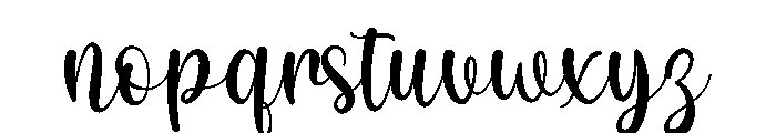 Florencia Demo Font LOWERCASE