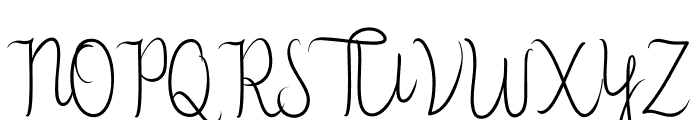 Flower Adaline Font UPPERCASE
