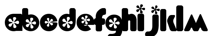 Flower  Bold Font LOWERCASE