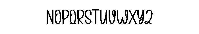 Flower Buds Font UPPERCASE