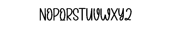 Flower Buds Font LOWERCASE