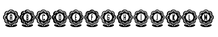 Flower Capitals 4 Regular Font LOWERCASE