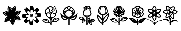 Flower Icons Font OTHER CHARS