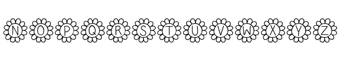Flower Power Thin Font LOWERCASE
