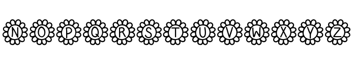 Flower Power Font UPPERCASE
