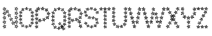 Flowered St Font UPPERCASE