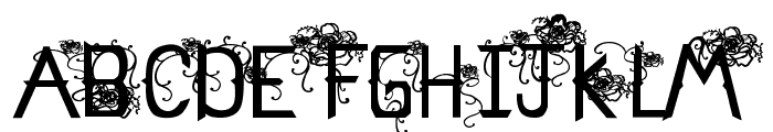 Flowers Cube Font UPPERCASE