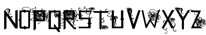 Flowers Cube Font LOWERCASE