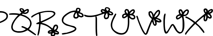Flowing Flowers Font LOWERCASE
