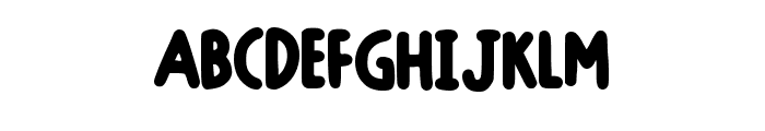 Fluffy Gichi Regular Font UPPERCASE