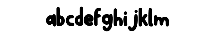 Fluffy Gichi Regular Font LOWERCASE