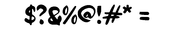 Flying Bird1 Font OTHER CHARS